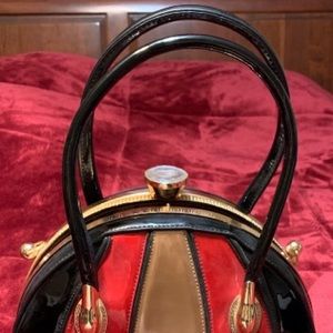 New***Black, red, gold unique purse